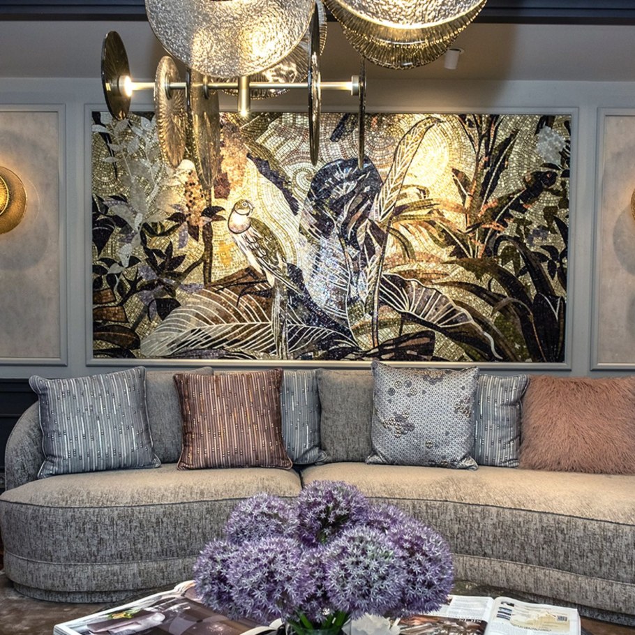 Мозаика панно в интерьере