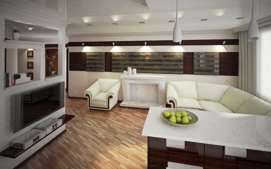 Дизайнерские ремонты квартир 3 комнатных