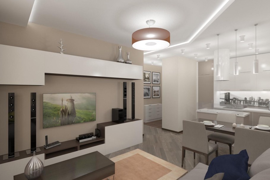 Дизайн проект трехкомнатной квартиры