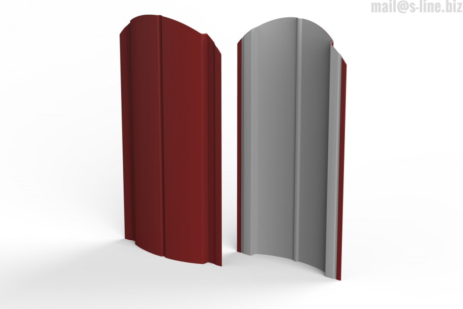 Штакетник п-образный а 0,45 pe RAL