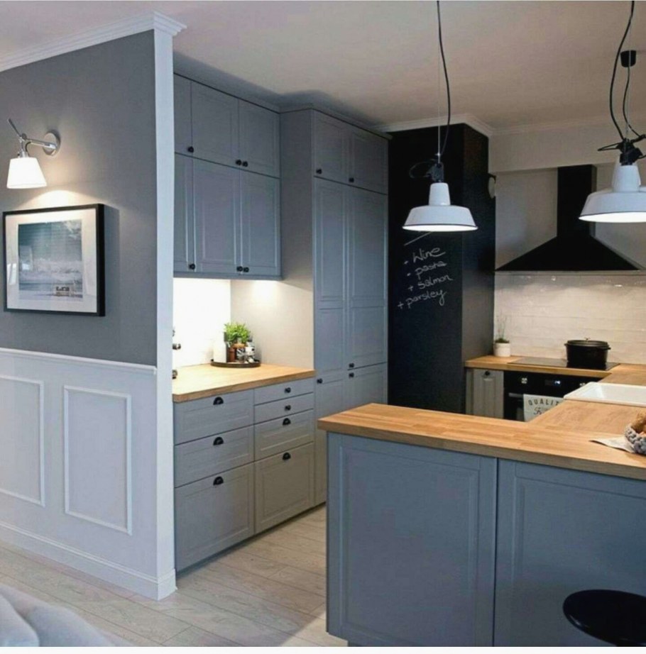 Невидимые кухни в интерьере