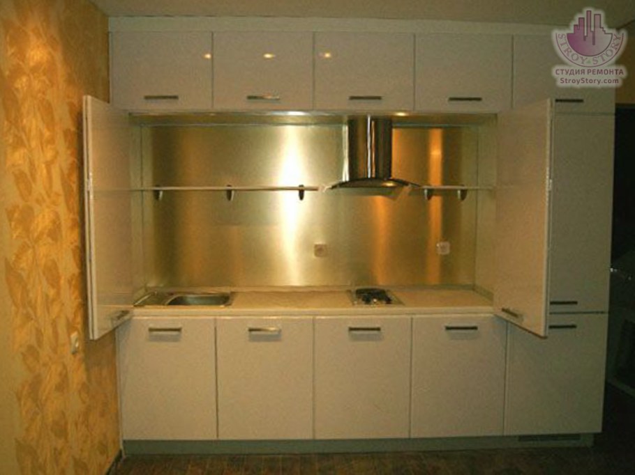 Кухни с закрытыми фасадами