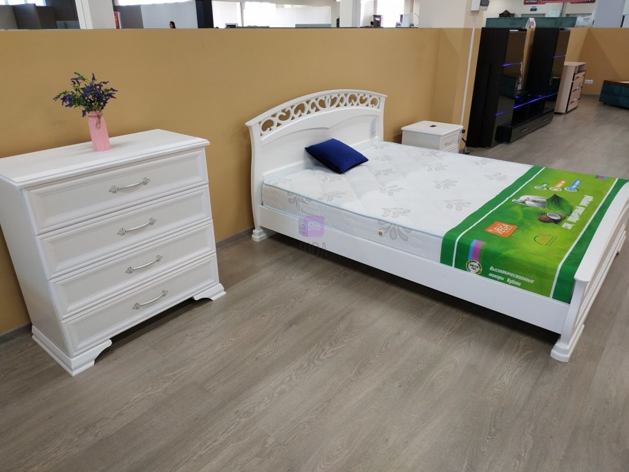 Кровать Грация 1 слоновая кость Браво мебель