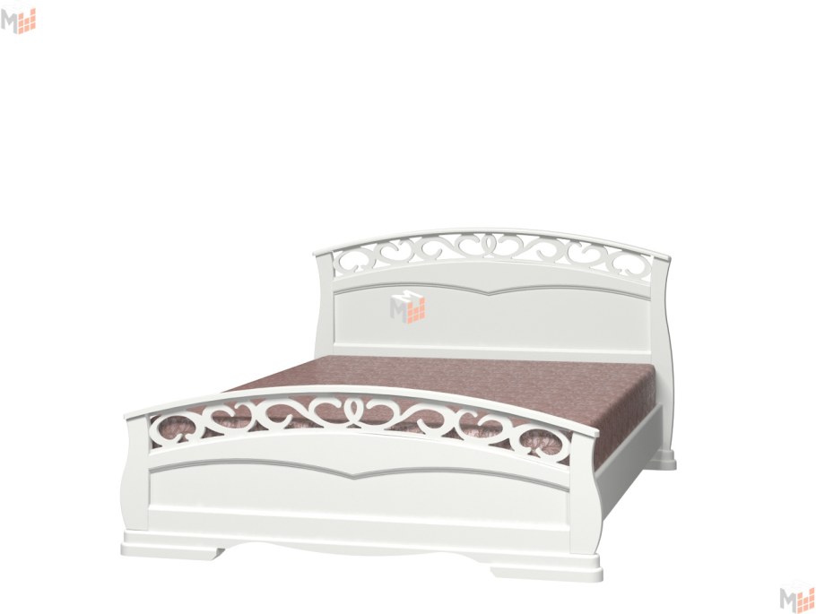 Кровать Грация 1 античный белый