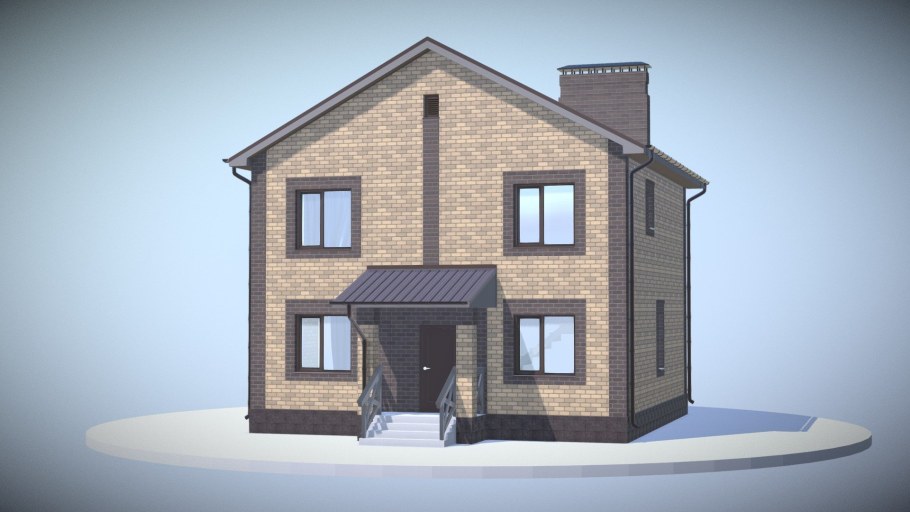 Полноценный двухэтажный дом