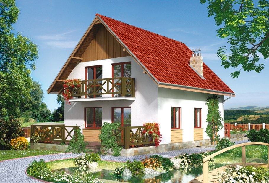 Одноэтажный дом 110 кв,м с мансардой