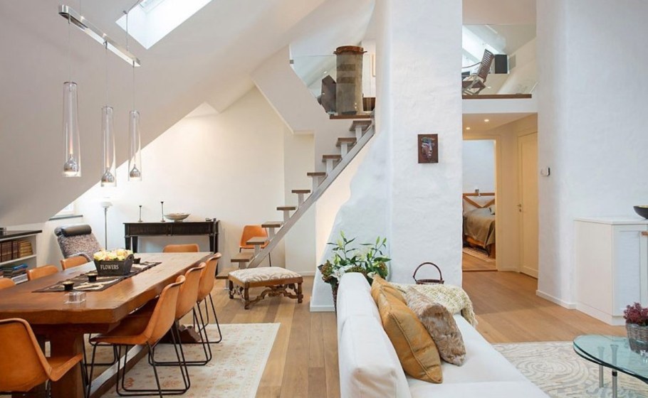 Двухэтажная квартира с мансардой