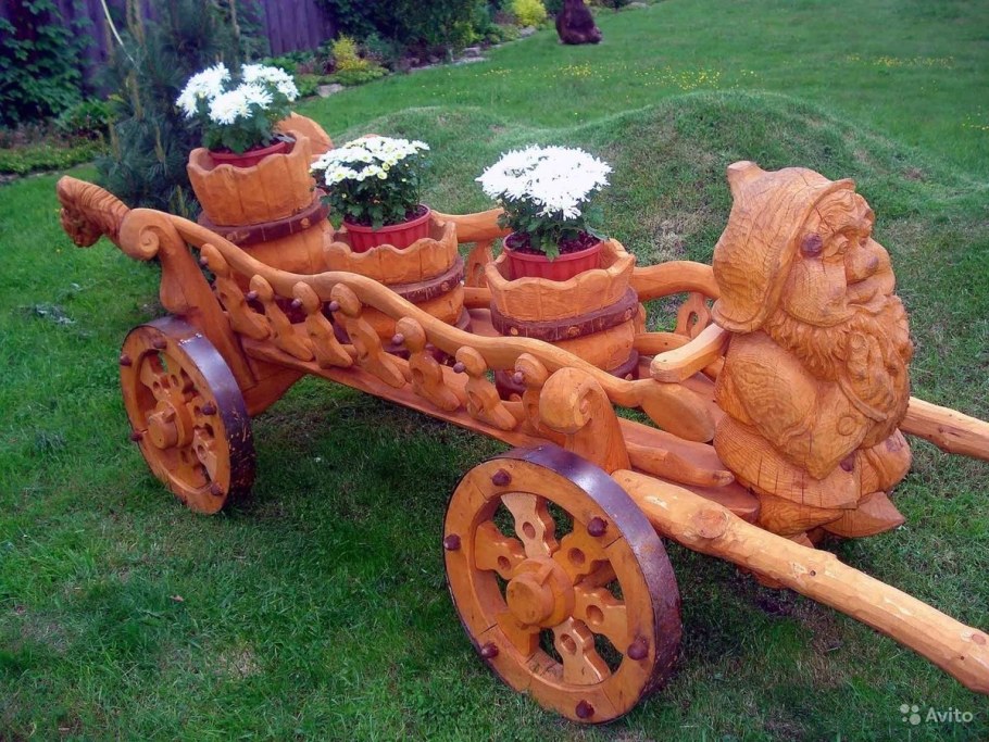 Деревянный декор для сада