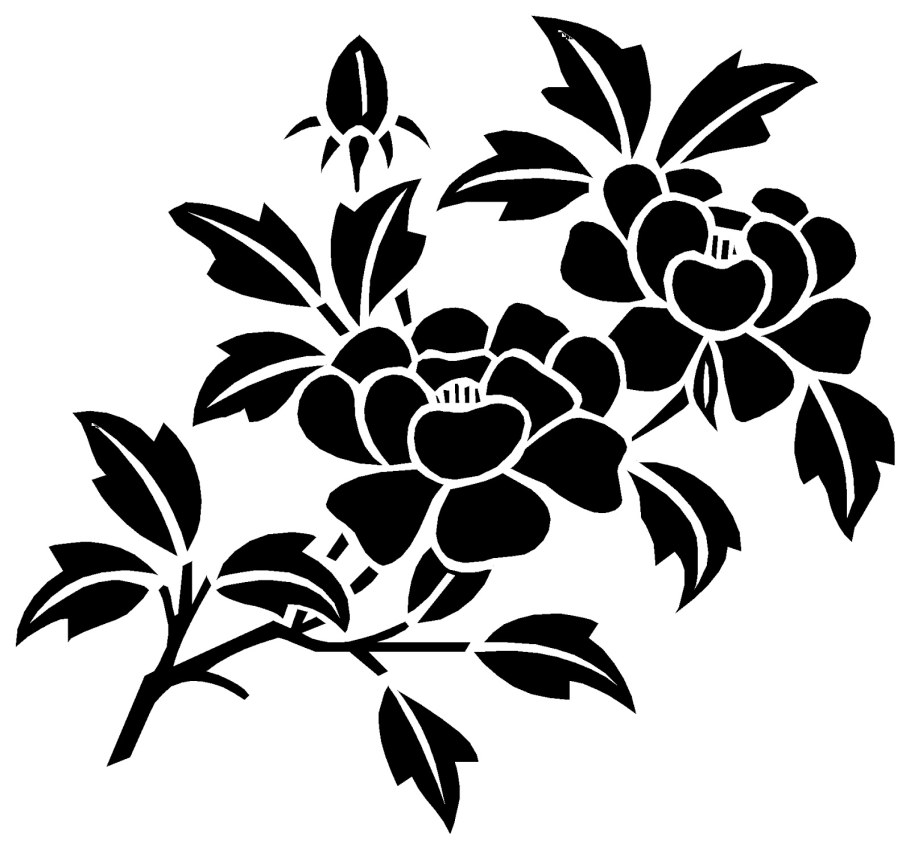 Трафарет "цветы"