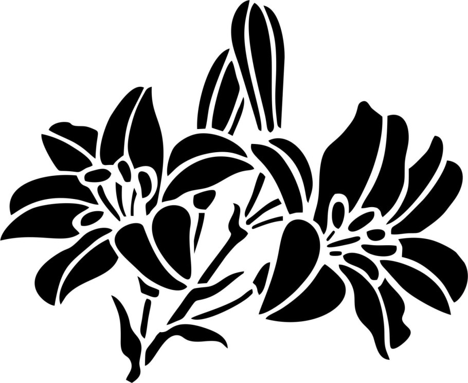 Бабочка для плоттера трафарет