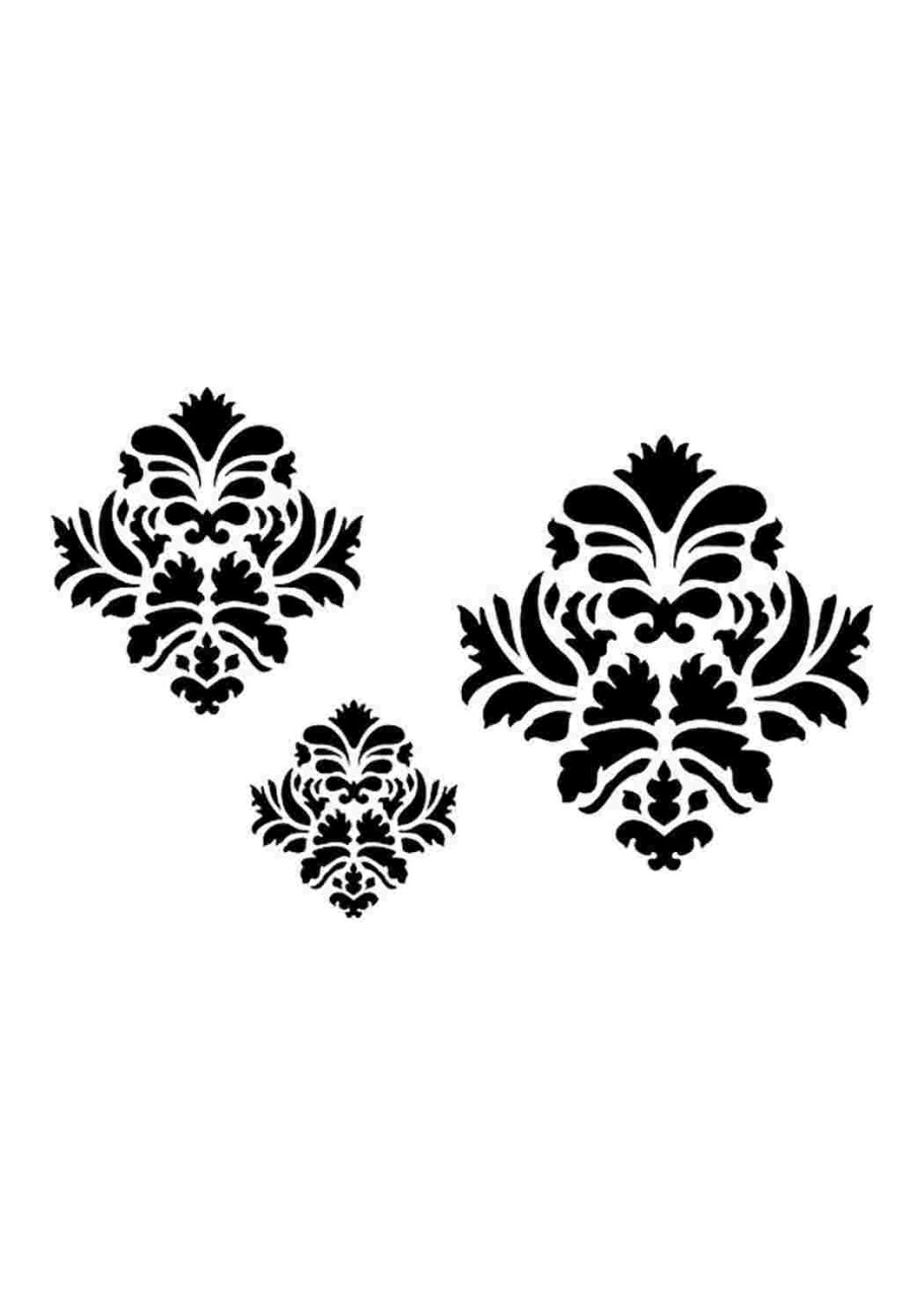 Трафареты узоров для декора