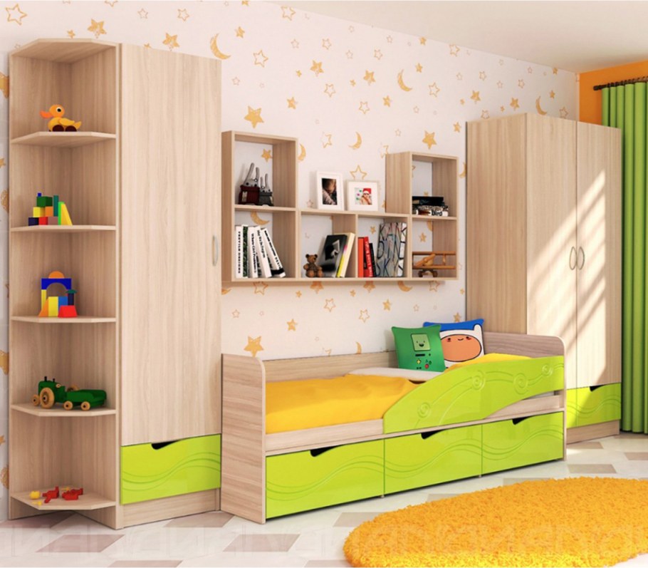 Бриз МДФ детская ясень светлый