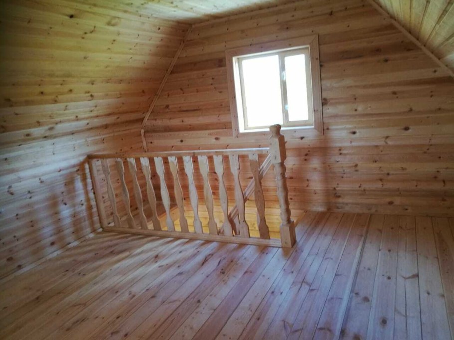 Двухэтажная баня 6х6 из бруса