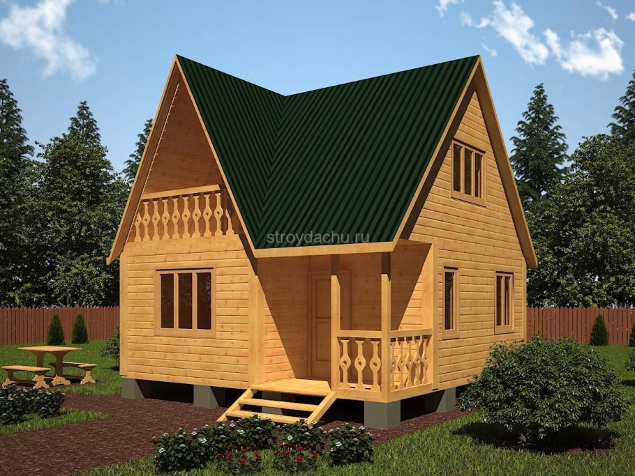 Баня 6 на 6 из бруса