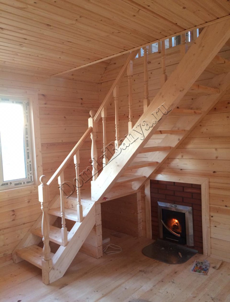 Баня 6х6 двухэтажная с мансардой