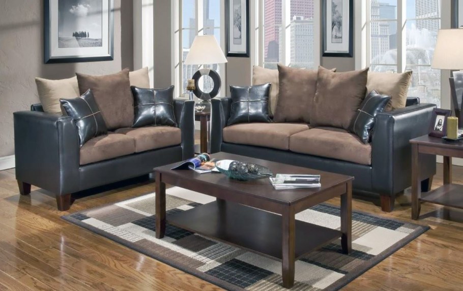 Коричневая мебель в интерьере