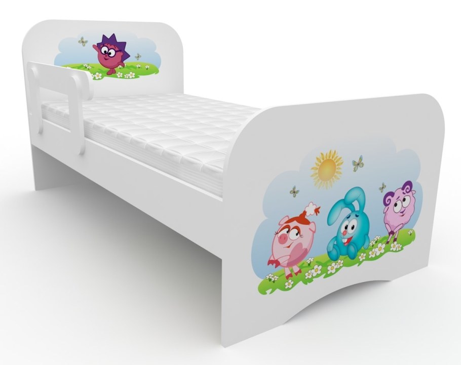 Кровать детская с бортиком для детского сада