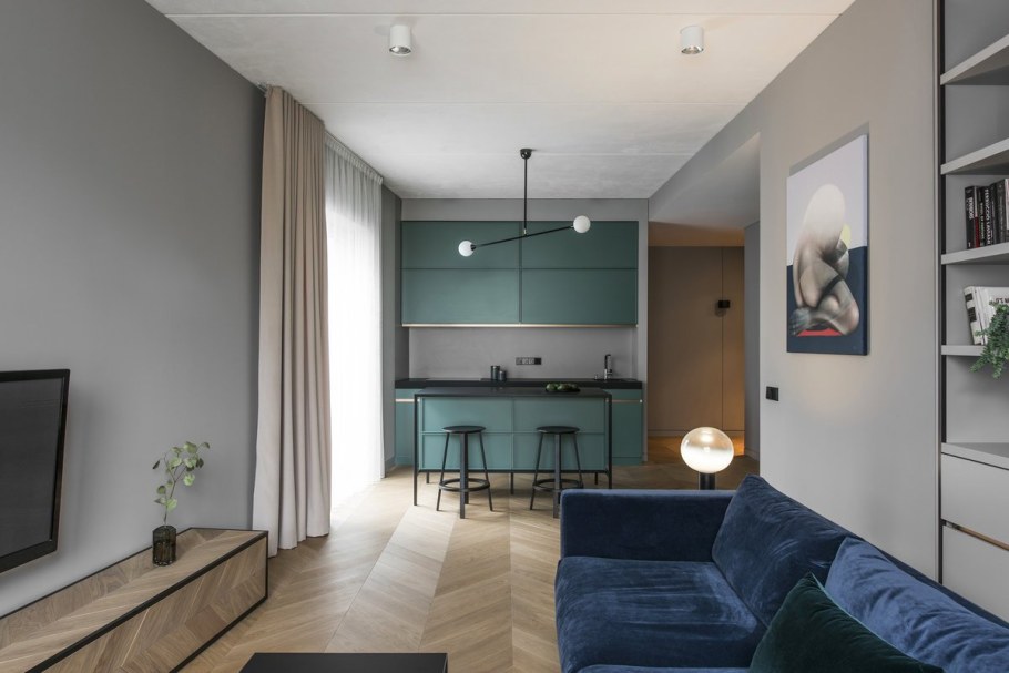 Однокомнатная квартира в минималистическом стиле