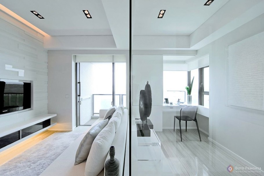 Интерьер зала в стиле Минимализм