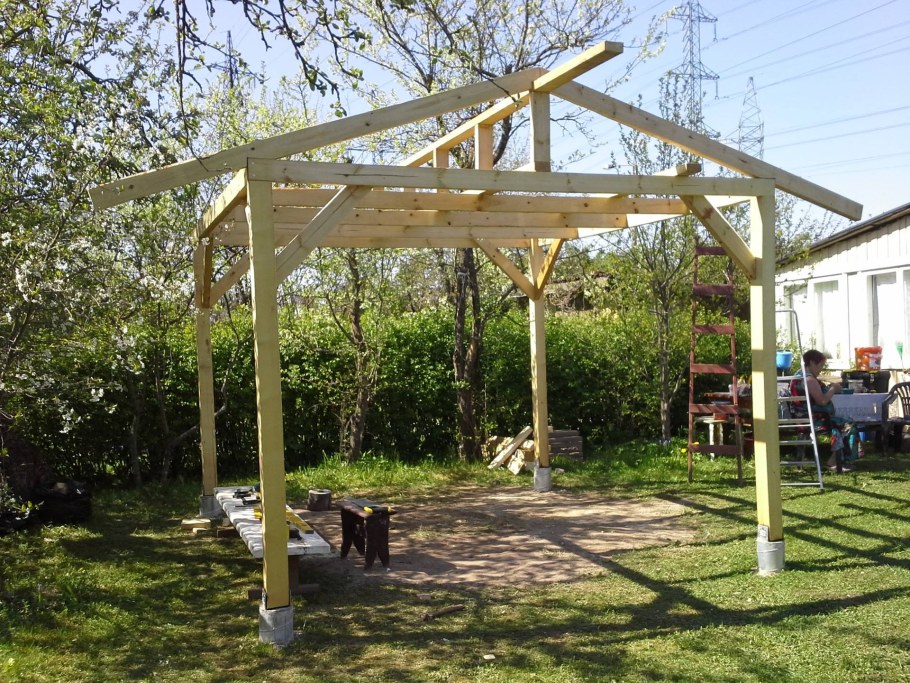 Пергола а2 двускатная