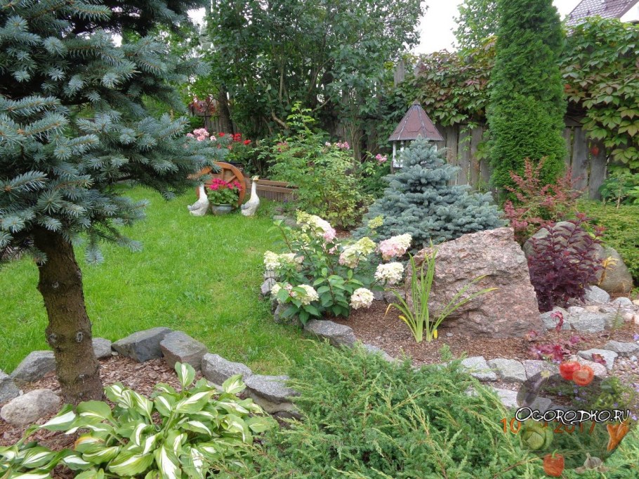 Розарий с хвойниками