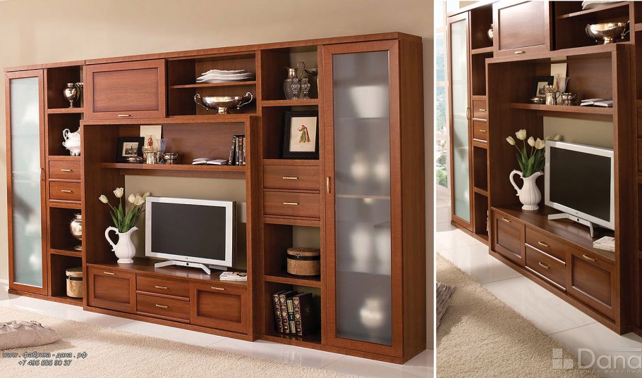 Стенка в гостиную классика белая