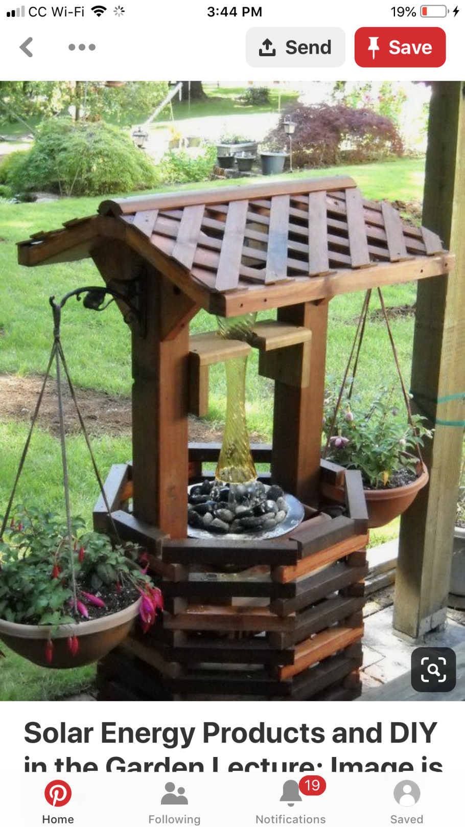 Колодец с раковиной на даче