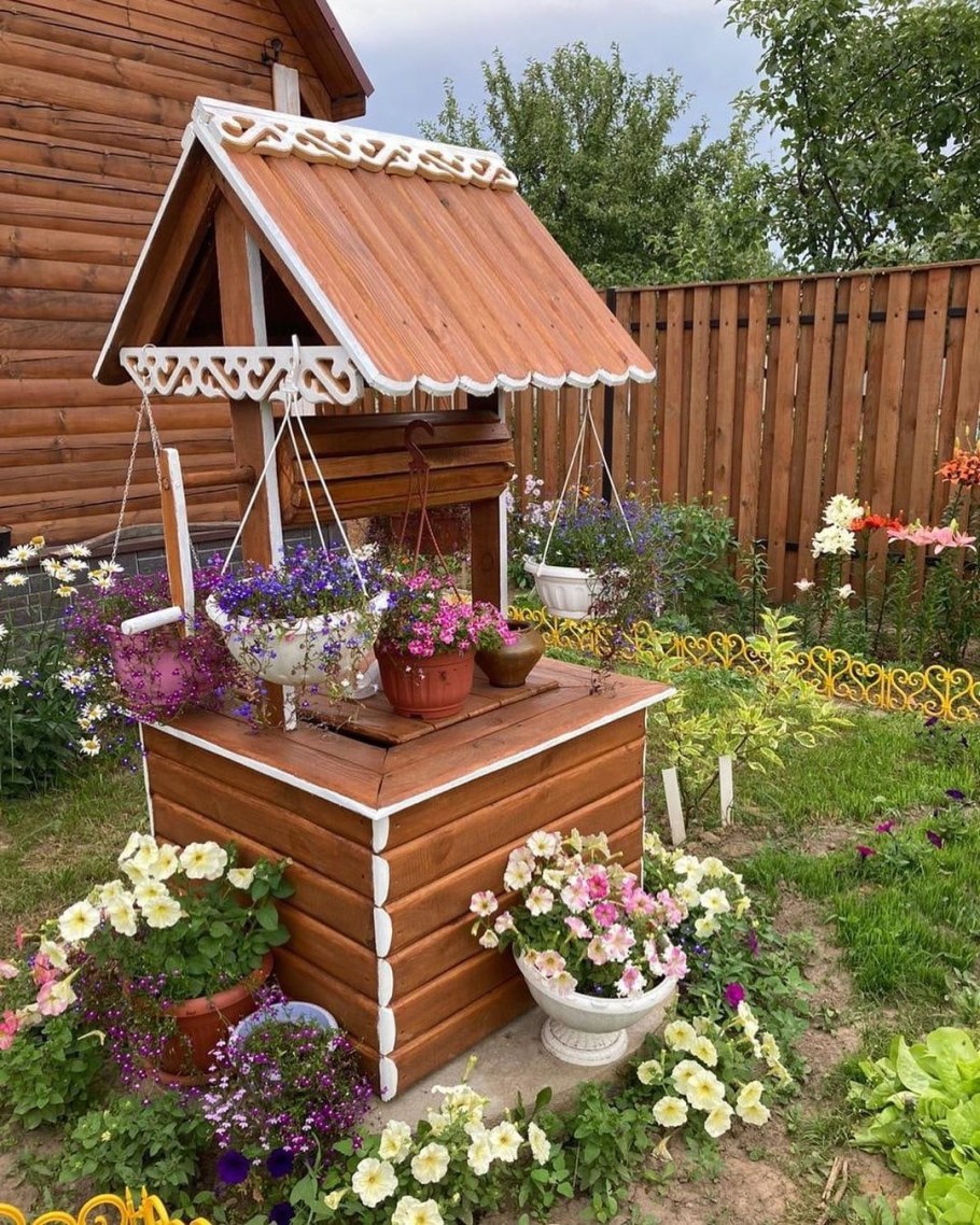 Колодец обложенный камнем