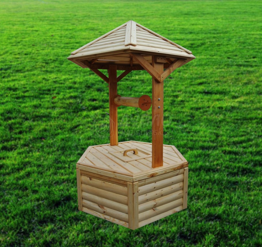 Декоративный колодец из шин