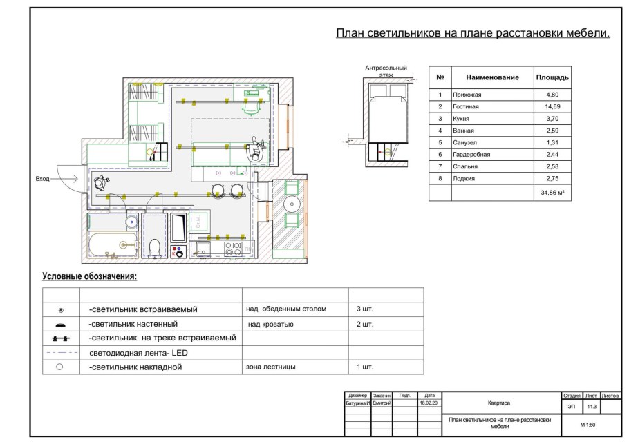 Проект интерьера