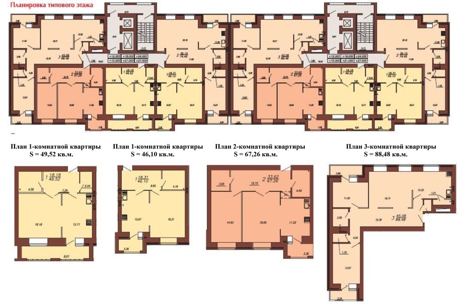 Стандартные планировки квартир
