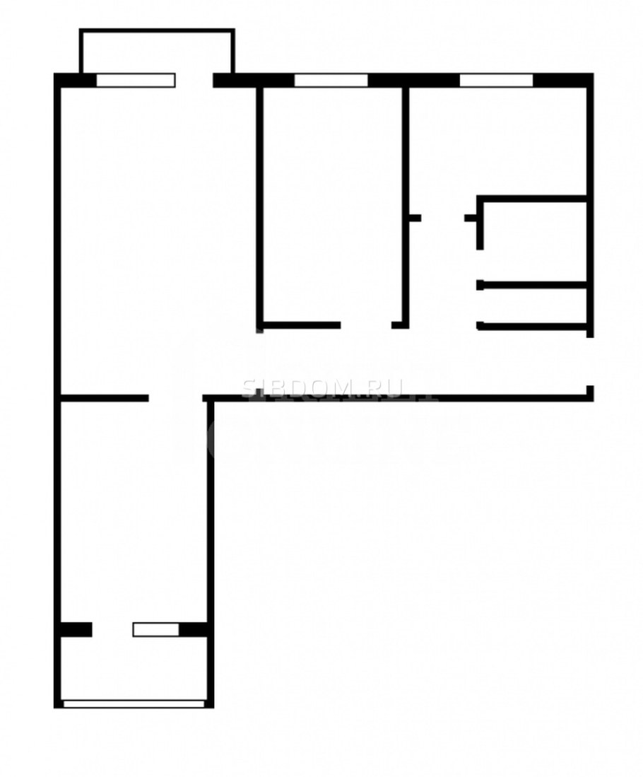 Планировка трехкомнатной квартиры в панельном доме 5 этажей