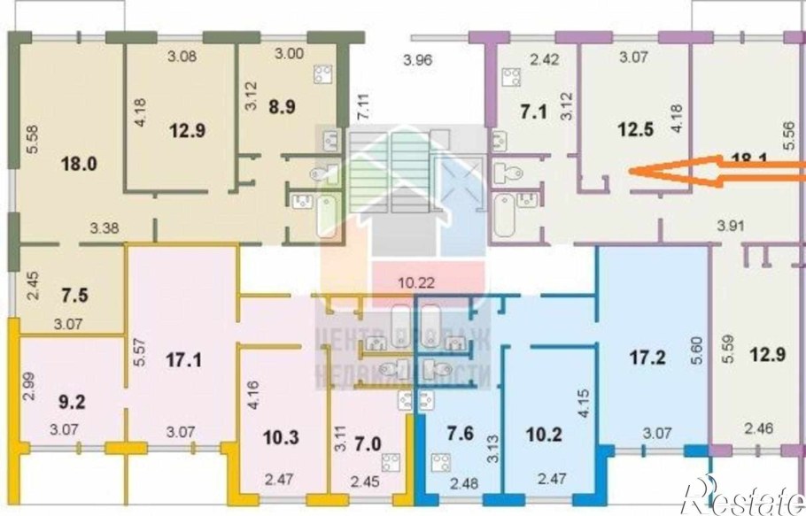 Дом серии 1-464д планировка