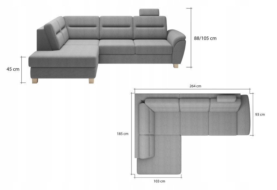 Ikea ВИМЛЕ 4-Х местный угловой диван