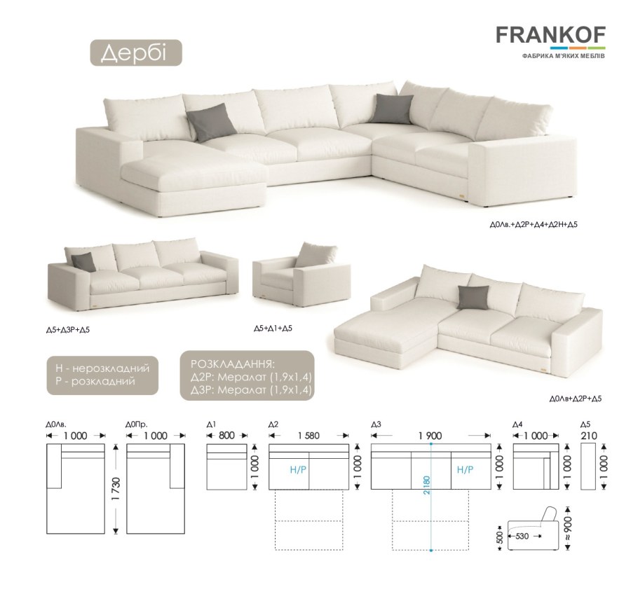 Диван Размеры стандартные