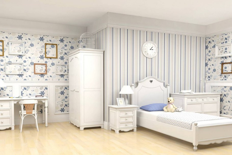 Голубая детская Прованс с буазери