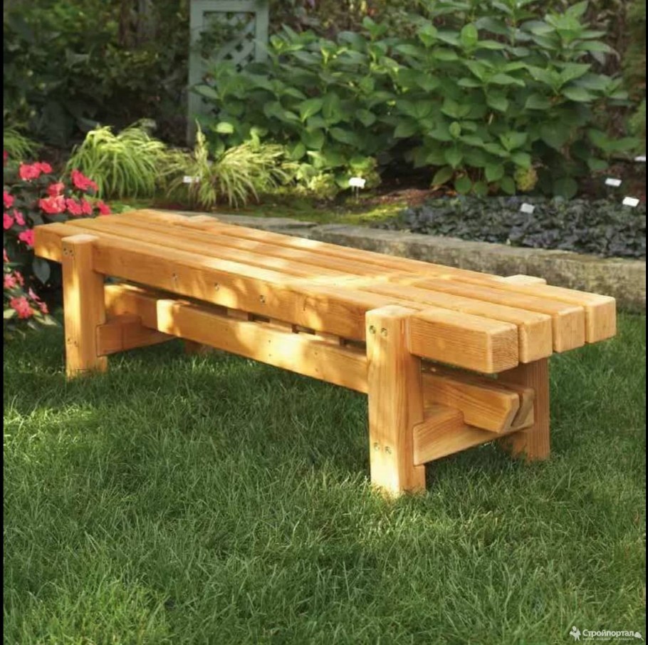 Скамья Wood Bench Plans
