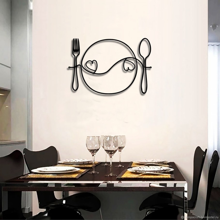 Тарелки на стене