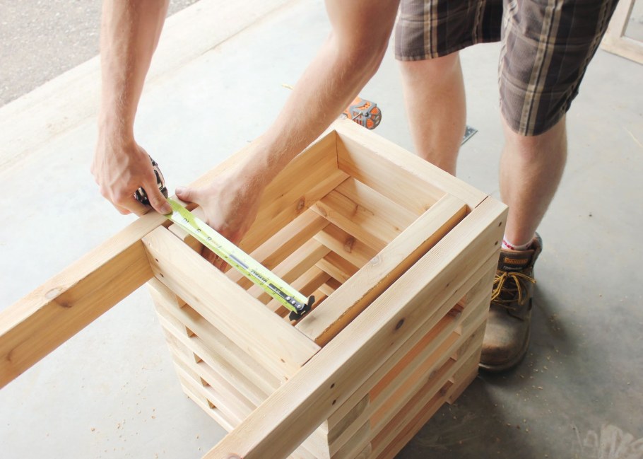 Корзина из брусков