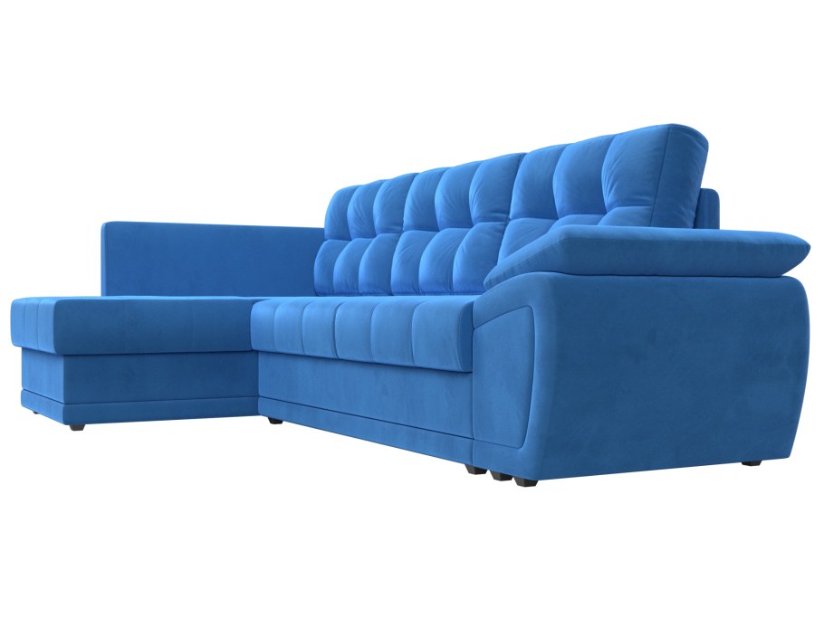 Диван темно синий угловой