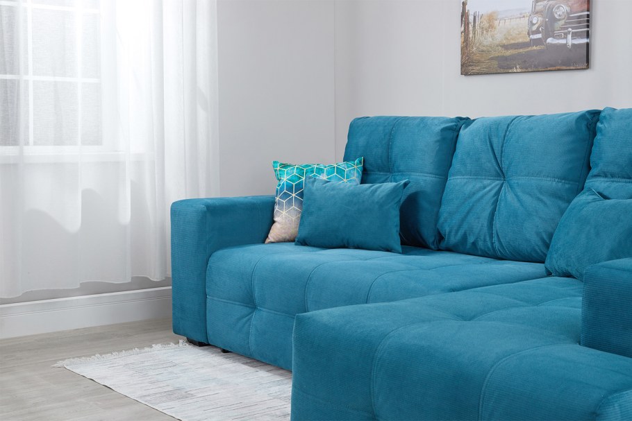 Диван цвет морской волны