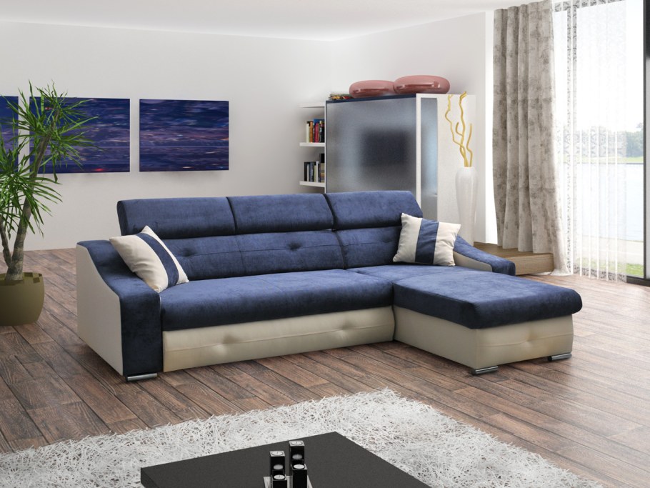 Диван "Бронкс" серый велюр