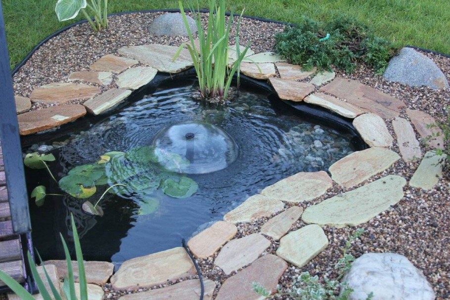 Клумба возле прудика