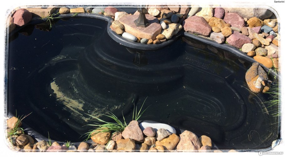 Готовый пруд из пластика