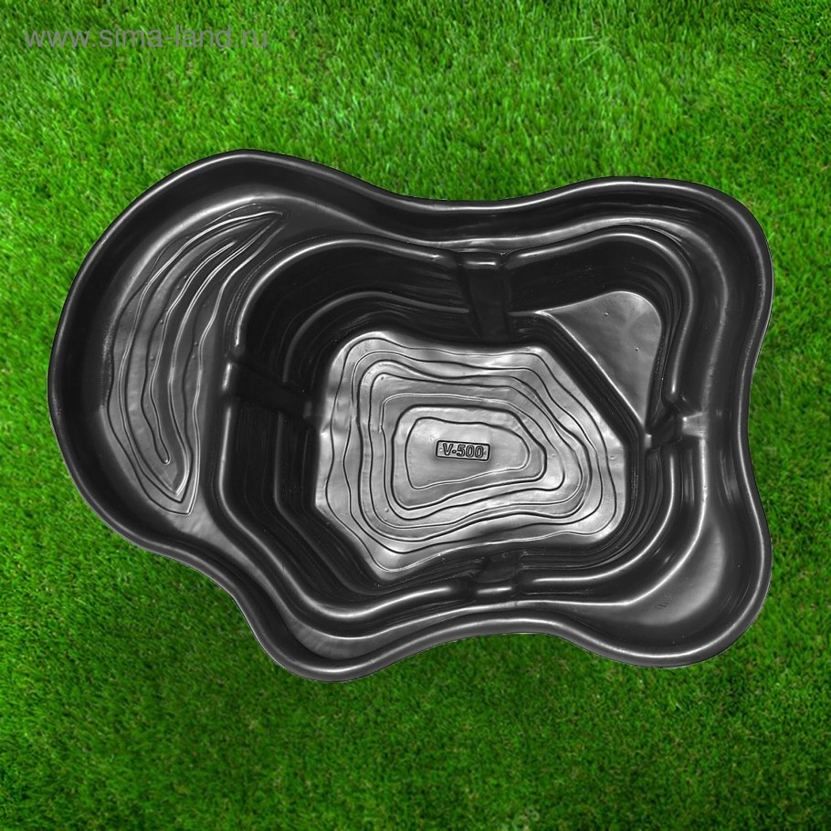 Пруд садовый пластиковый черный 500n