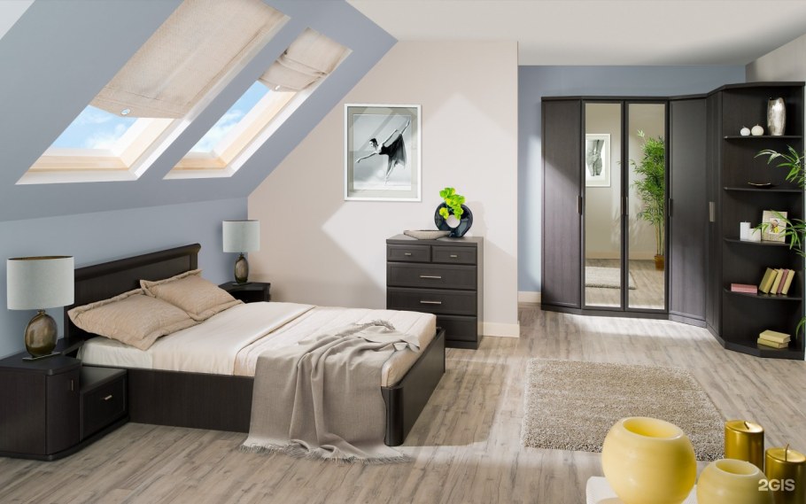 Лазурит спальня Илона темный дуб