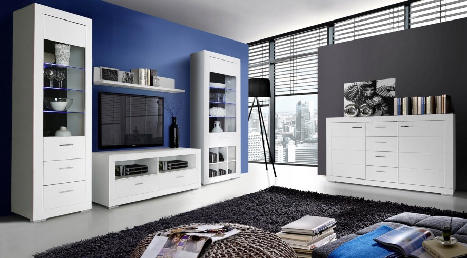 Гостиная лазурит Летиция белая