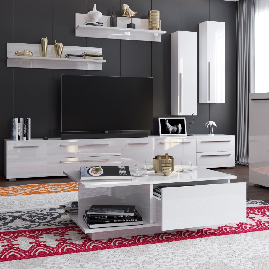 Стенка Lazurit Беатрис мокко