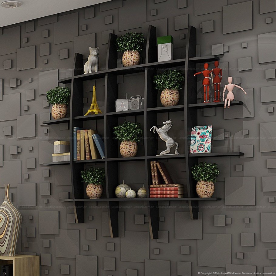 Декор стеллажа