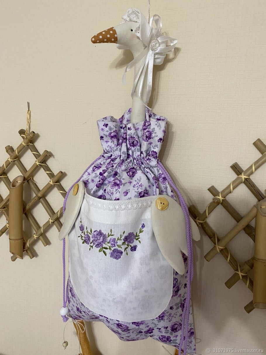 Гусь пакетница мастер класс